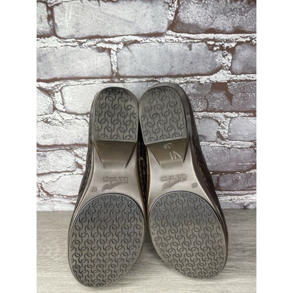 Dansko Tamara Chocolate Leather Strap Clogs Shoes Women Sz 40EU/9M US 4800457800 - Picture 7 of 16